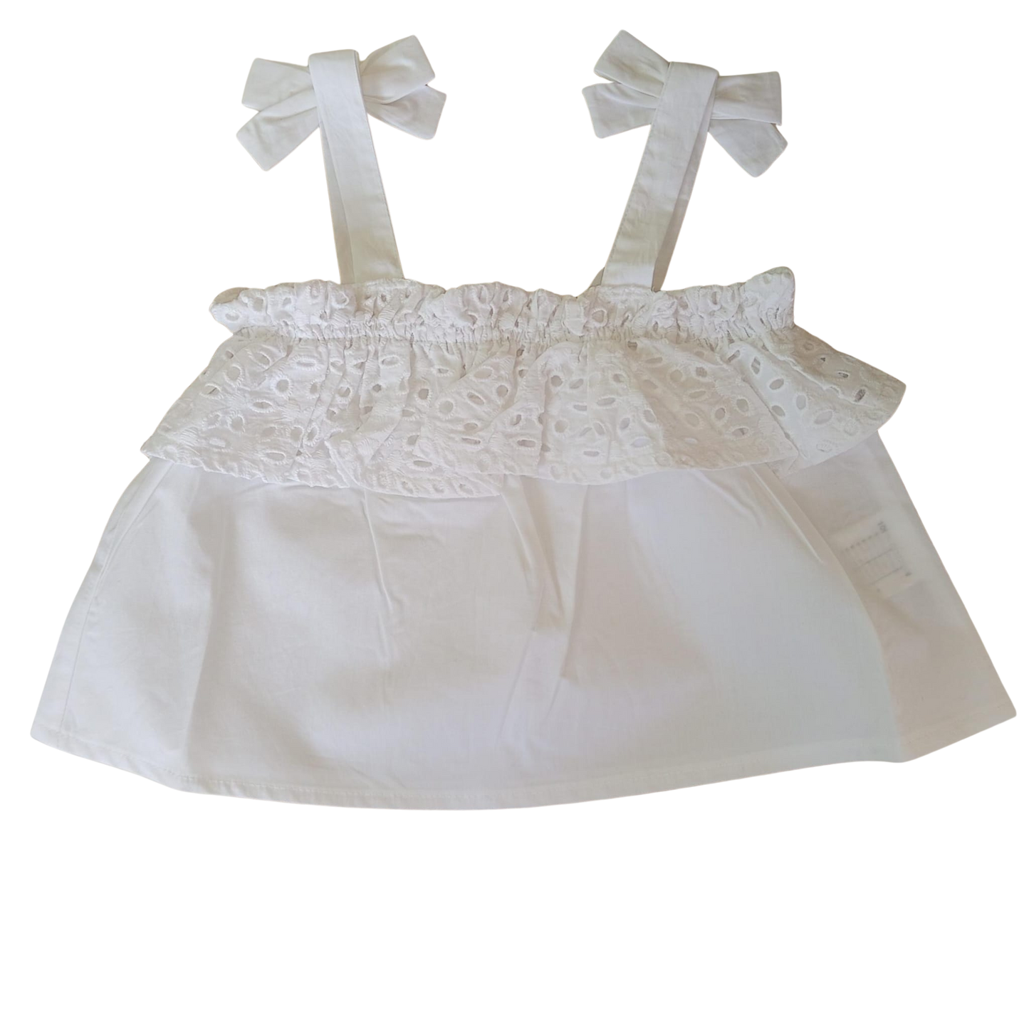top con dettagli in pizzo san gallo street monkey