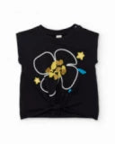 Completo da bambina in maglia con motivo floreale Tuc Tuc