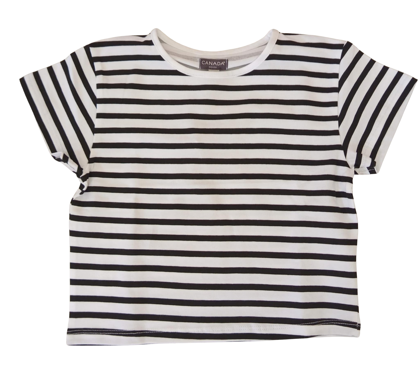 t-shirt a righe corta canada house