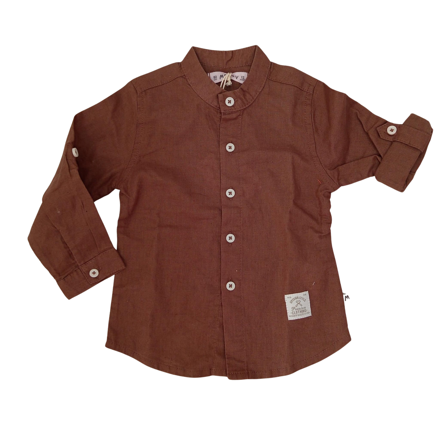 camicia colletto coreano Melby