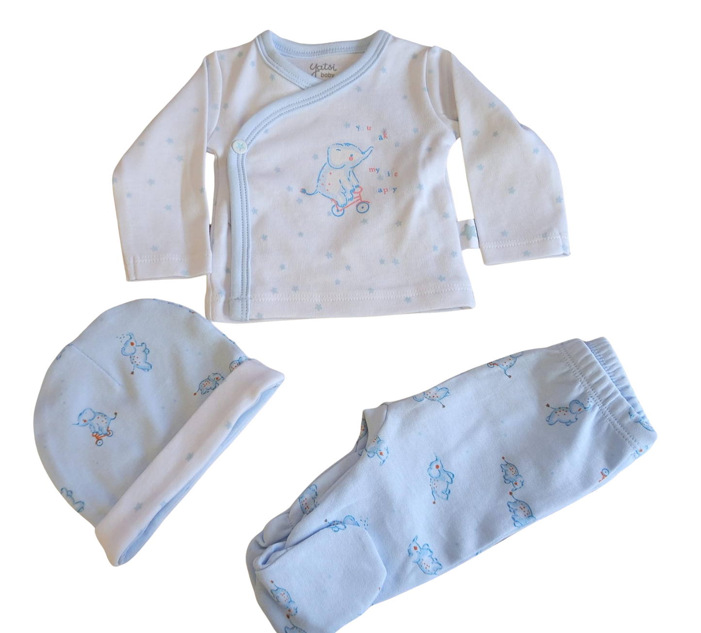 Set 3 pezzi new born Yatsi