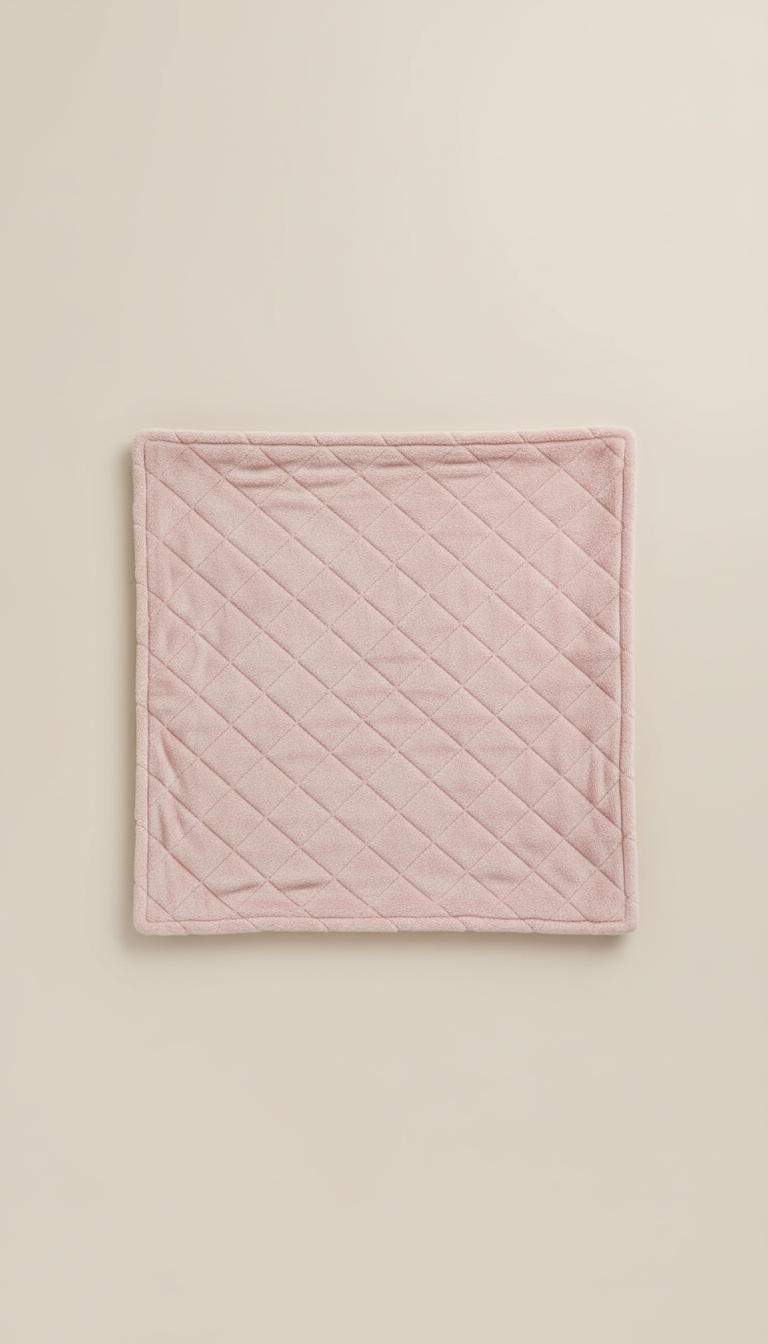 Copertina neonato Rosa Cipria personalizzata