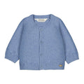 Cardigan neonato azzurro in maglia con bottoni Mayoral