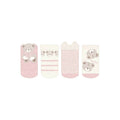 Set 4 paia calzini neonata Mayoral tema orsetto in rosa e panna con diverse fantasie coordinate