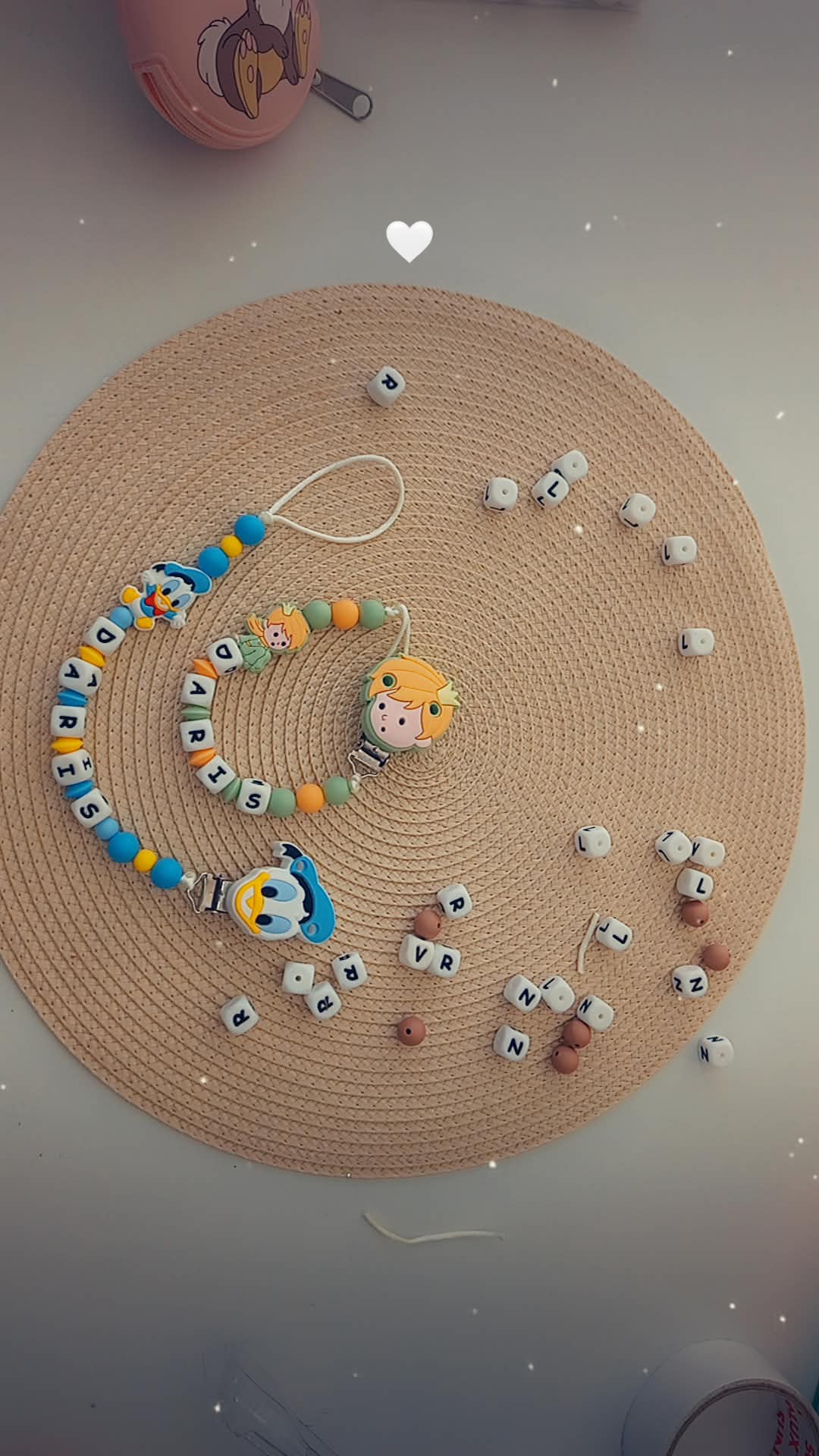 Catenella portaciuccio in silicone alimentare
