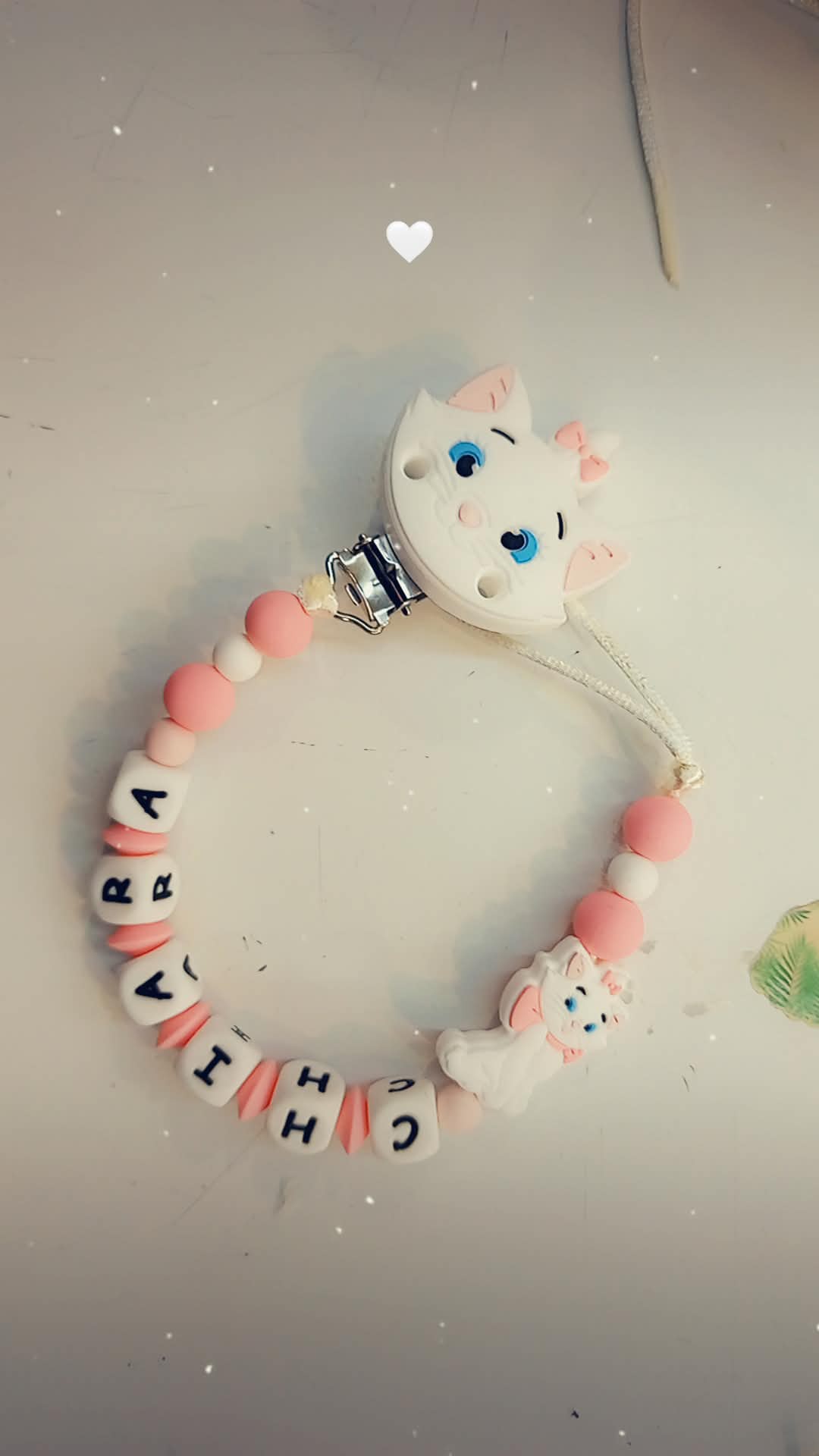 Catenella portaciuccio in silicone alimentare