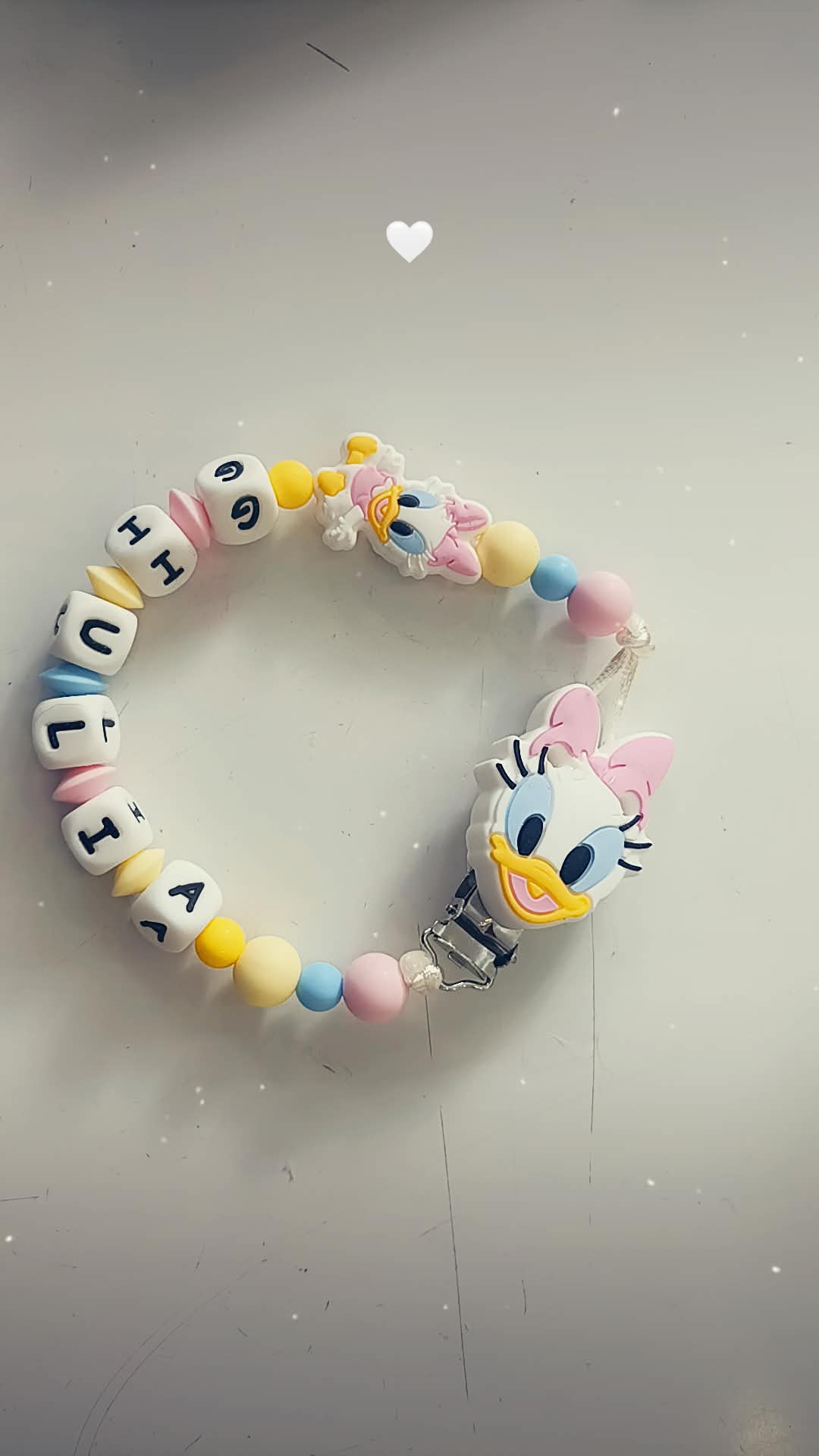 Catenella portaciuccio in silicone alimentare