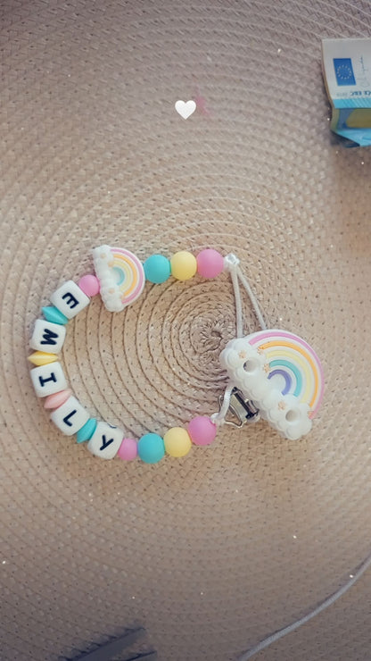 Catenella portaciuccio in silicone alimentare