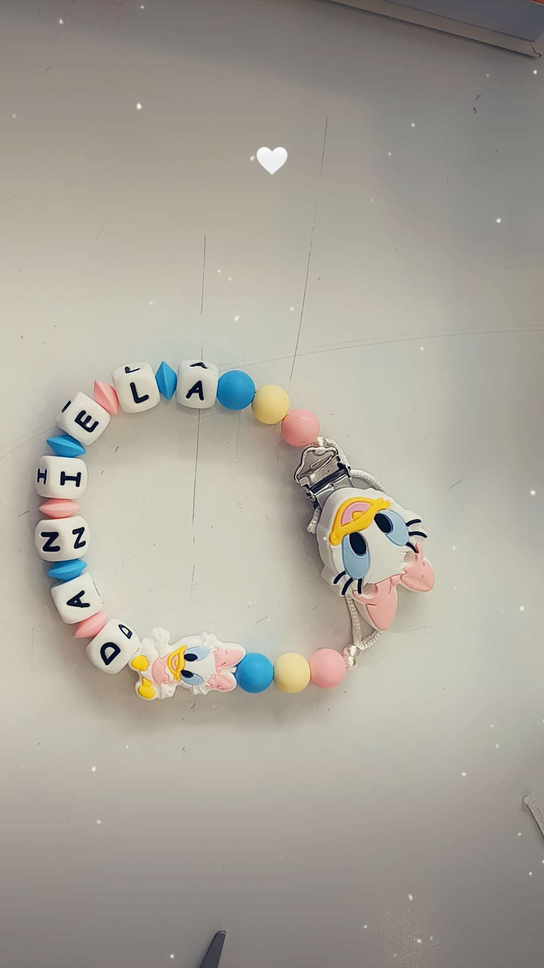Catenella portaciuccio in silicone alimentare