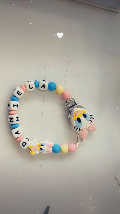 Catenella portaciuccio in silicone alimentare