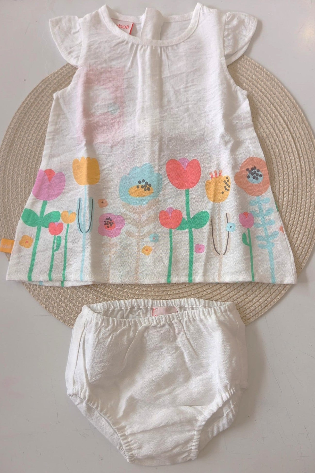 Set tulipani Boboli  con culotte copri pannolino