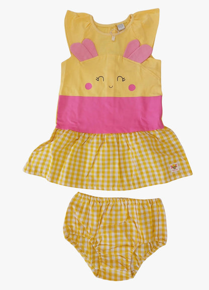 Vestito in maglia per neonato con applicazioni in rilievo Tuc Tuc