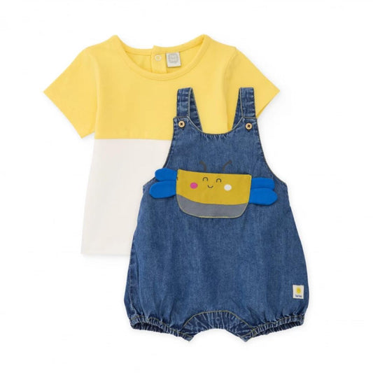 Completo in maglia per neonato con tasca frontale Tuc Tuc