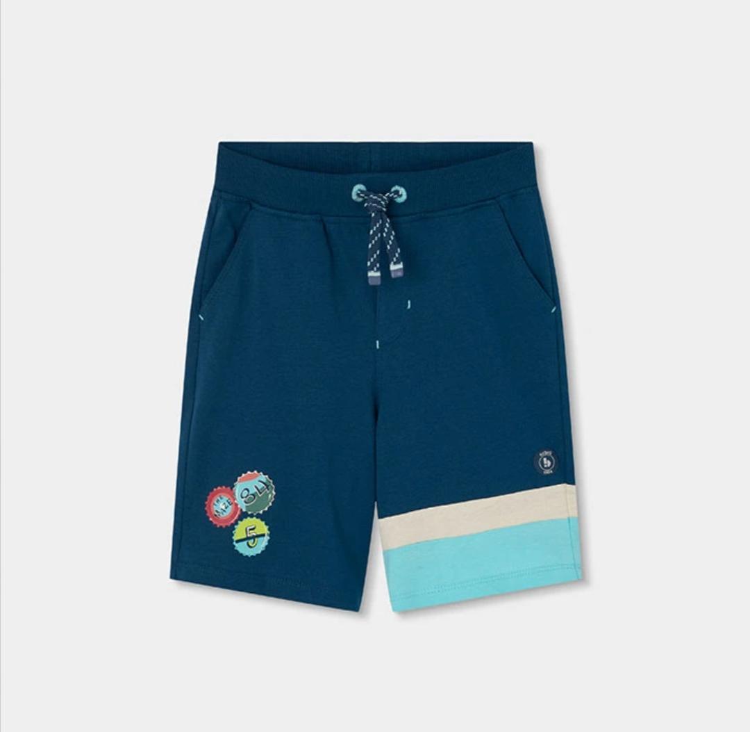 Bermuda in maglia blu navy Boboli