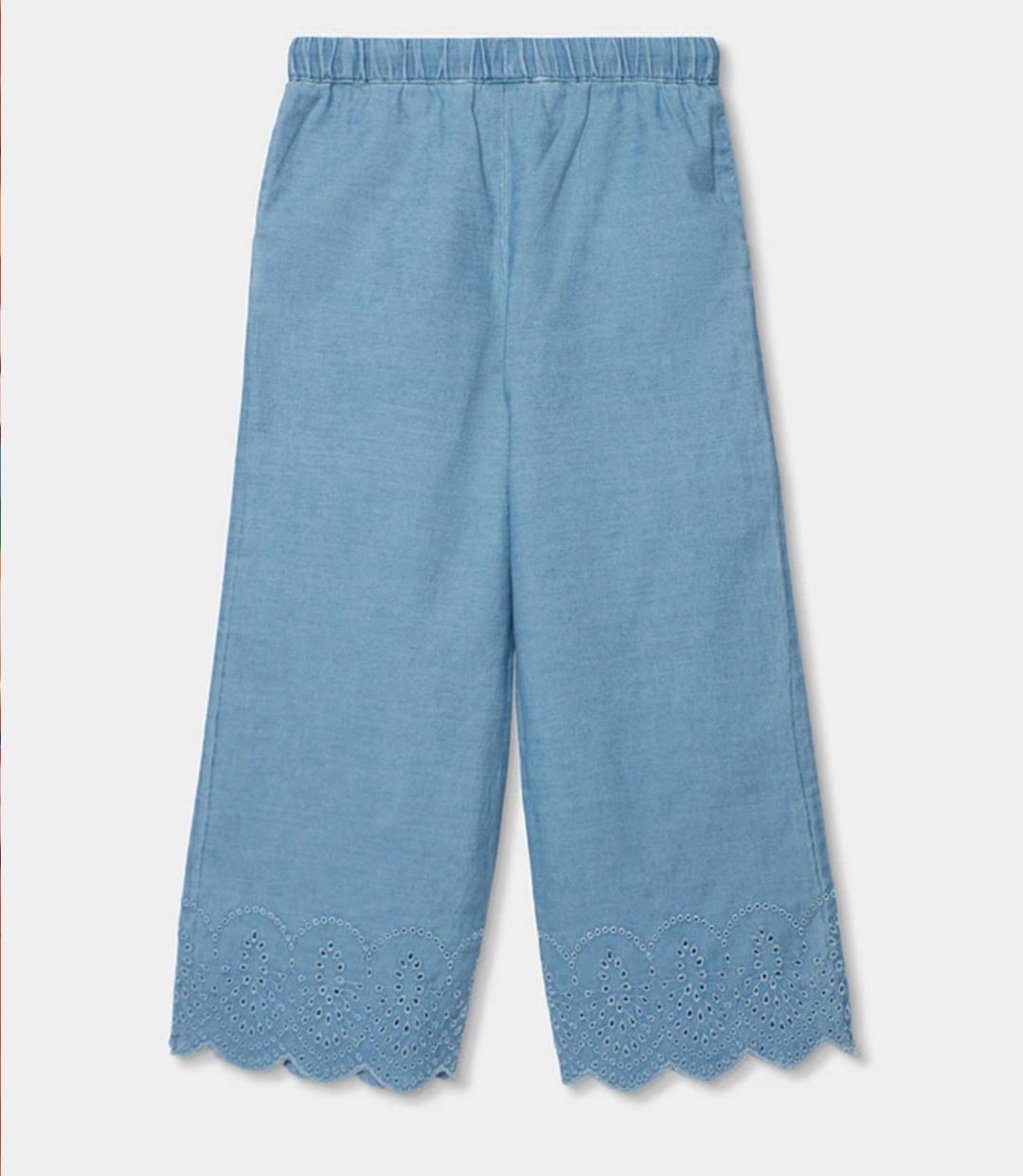 Pantaloni bimba denim bleach Boboli