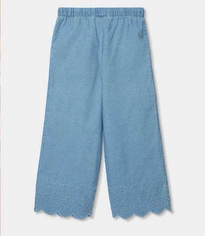 Pantaloni bimba denim bleach Boboli