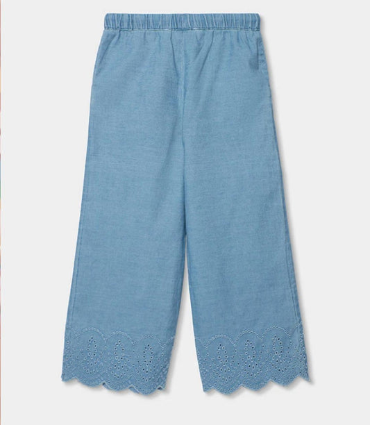 Pantaloni bimba denim bleach Boboli