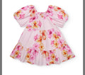 Vestito da bambina in tessuto piano in stile romantico NATH by Tuc Tuc