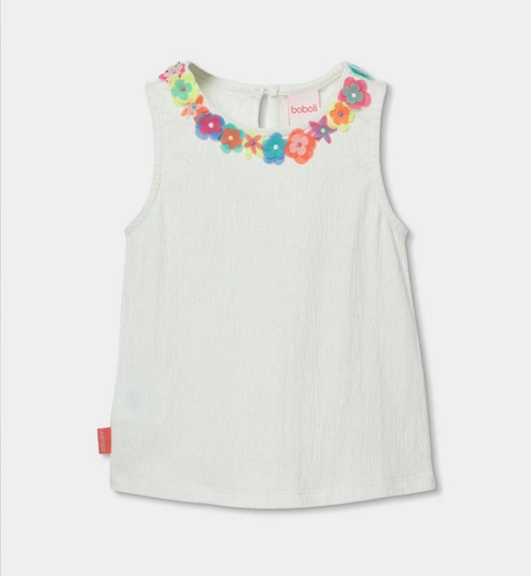 Maglia leggera con fiori Boboli
