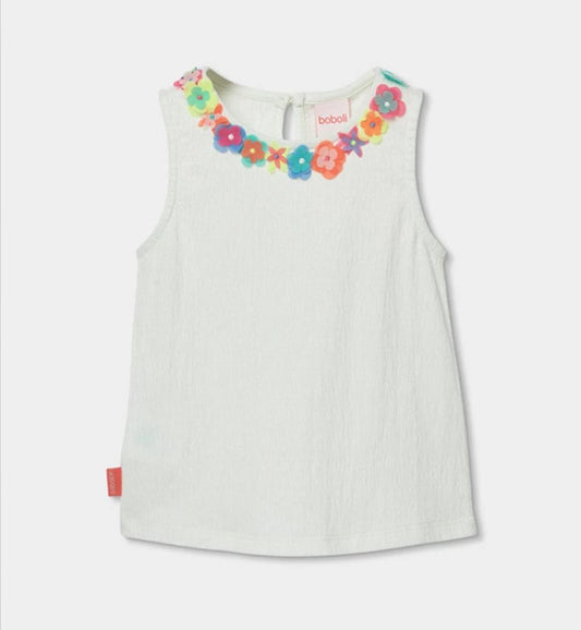 Maglia leggera con fiori Boboli