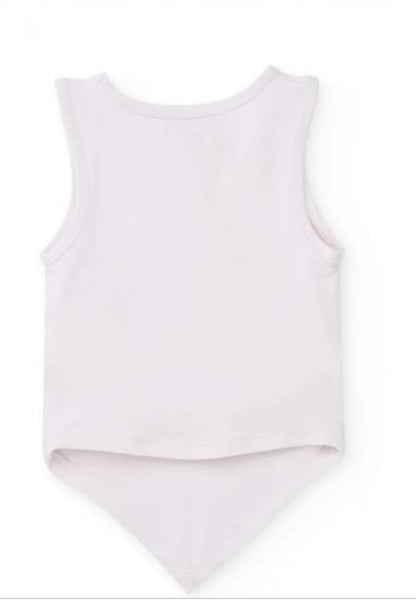 T-shirt da bambina in maglia con fondo a punta NATH by Tuc Tuc