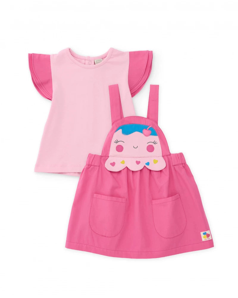 Completo in maglia per neonato con faccina sorridente Tuc Tuc