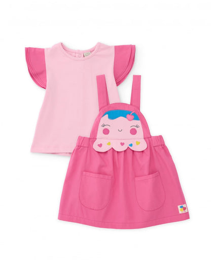 Completo in maglia per neonato con faccina sorridente Tuc Tuc