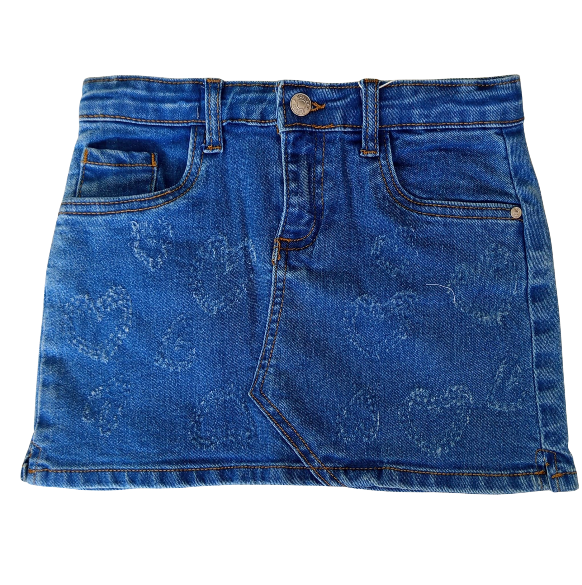 denim skirt street monkey
