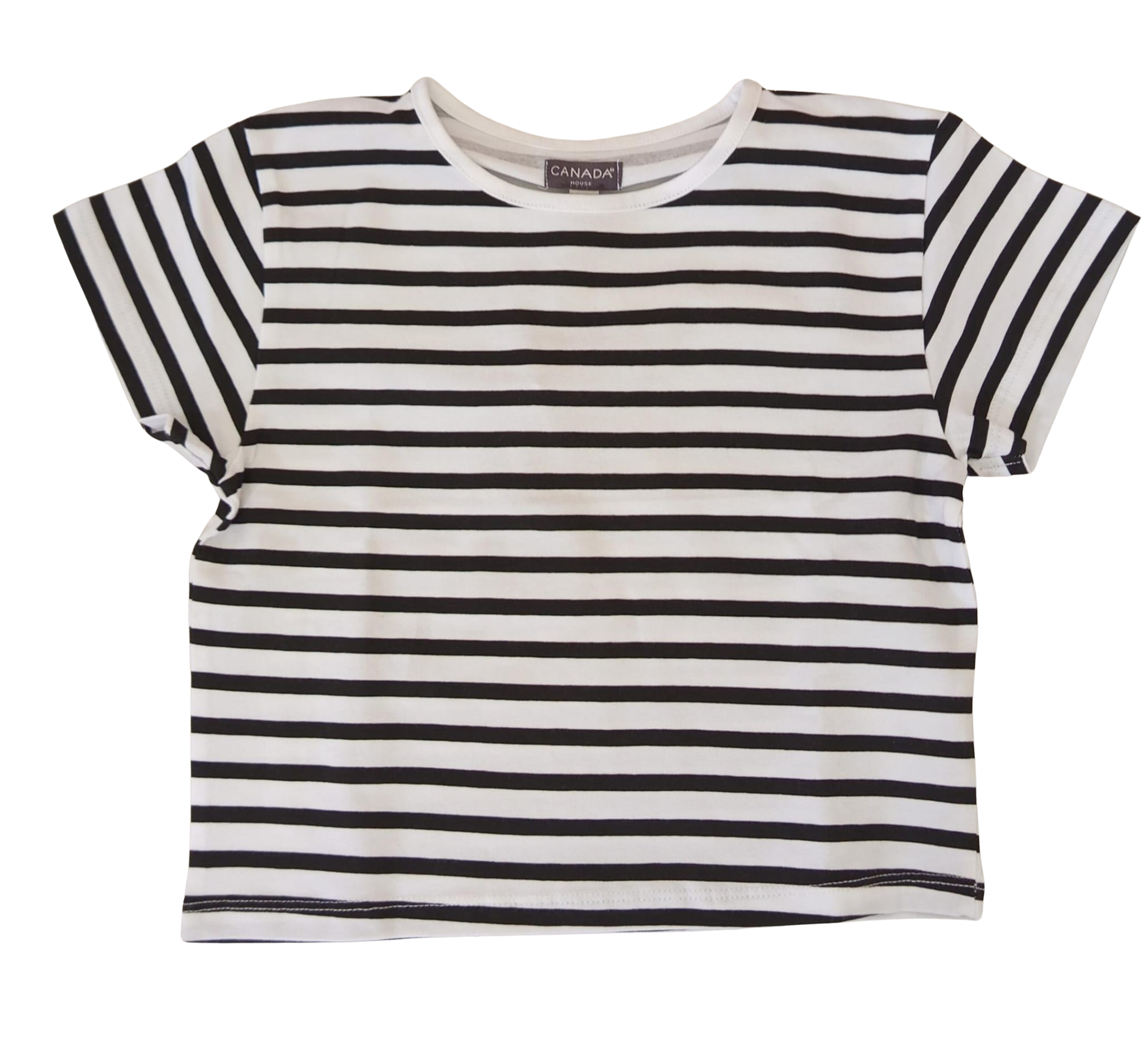 t-shirt a righe corta canada house