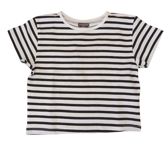 t-shirt a righe corta canada house