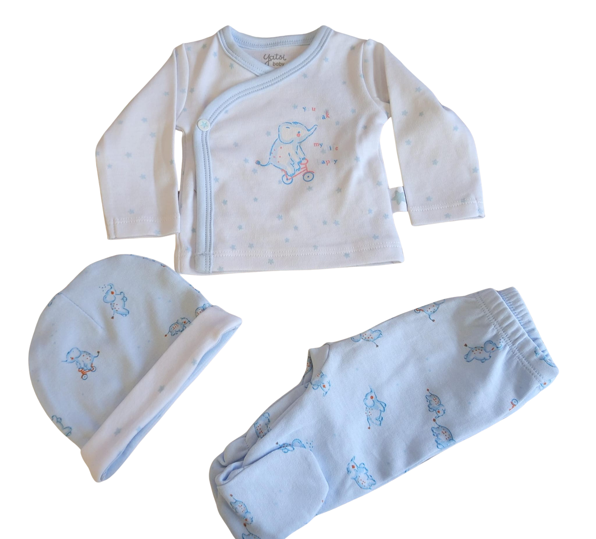 Set 3 pezzi new born Yatsi