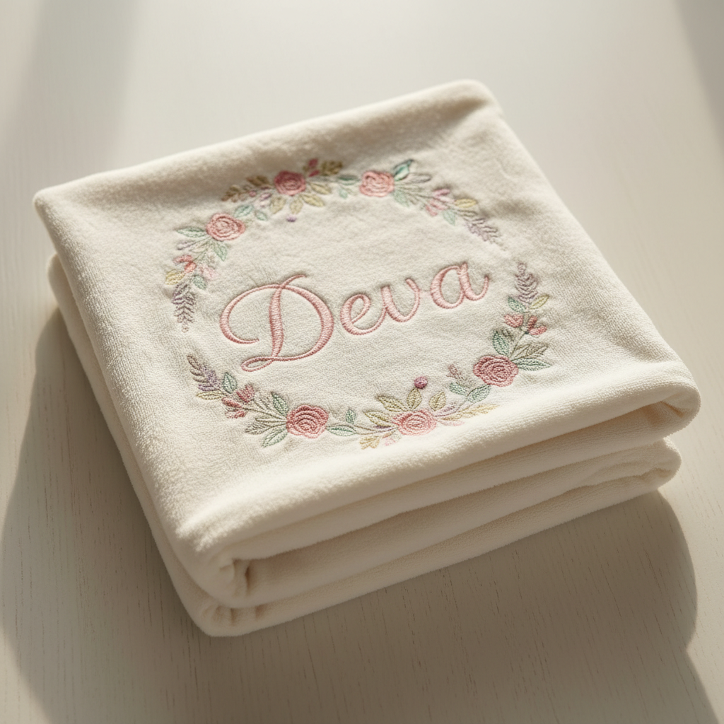 Dolci Ricami Personalizzati – Asciugamani, Lenzuoli e Coperte