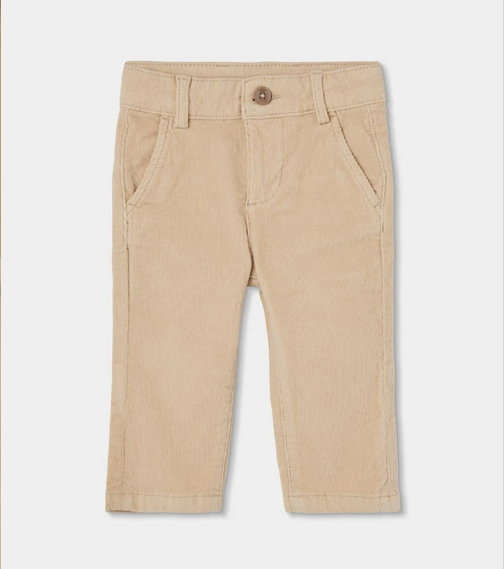 Completo bambino polo verde e beige e pantaloni beige Boboli