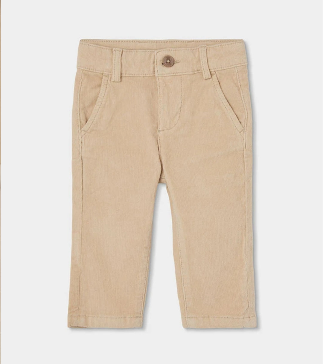 Completo bambino polo verde e beige e pantaloni beige Boboli
