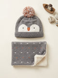 Set cappellino e scaldacollo Pinguino