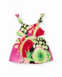 Vestito da bambina in maglia con spalline annodate Tuc Tuc